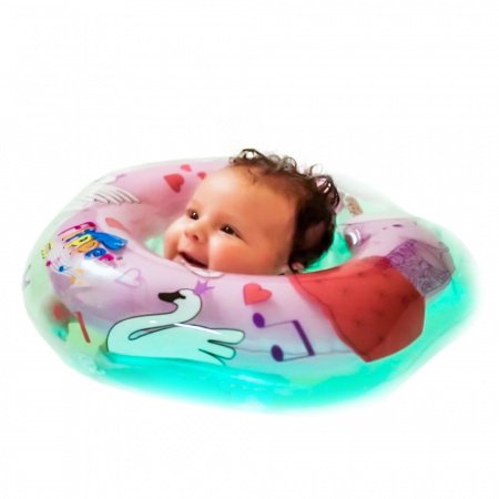 Круг для плавания FLIPPER 0+ с музыкой ЛЕБЕДИНОЕ ОЗЕРО розовый