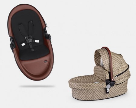 Детская коляска Hot Mom Gold Leather 2 в 1