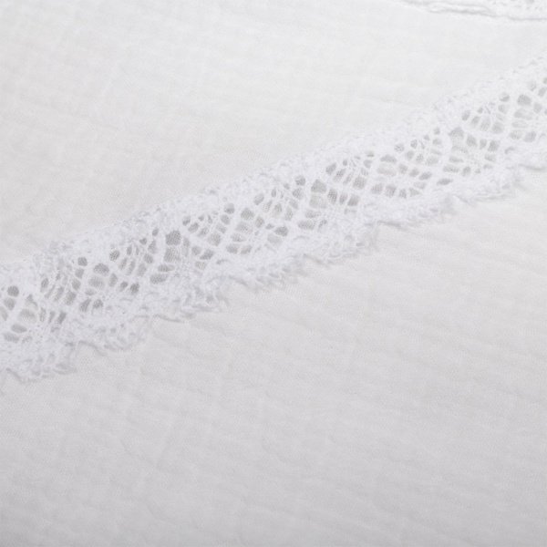 Уголок для крещения, 85х85, муслин, кружево