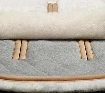 Матрасик в коляску BUGABOO шерстяной Off White