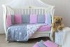 Комплект в кроватку 6 предметов бязь,поплин БАЛЕРИНКИ