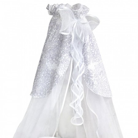 Комплект в кроватку 7 предм. АЖУРНЫЙ, овал