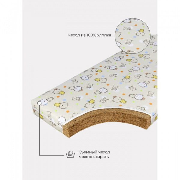 МАТРАС ТОПОТУШКИ ЭКО-ЛАЙН ЭКО-КОКОС