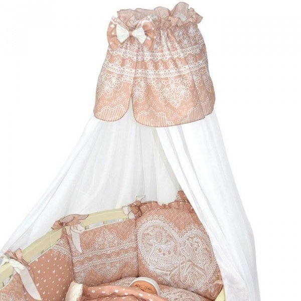 Комплект в кроватку 8 предм. АМУР АЖУР овал