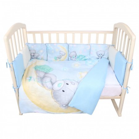 Комплект в кроватку 6 предм. Альма-Няня Мир Детства (подушечки)