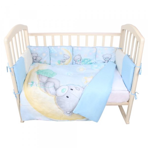 Комплект в кроватку 6 предм. Альма-Няня Мир Детства (подушечки)